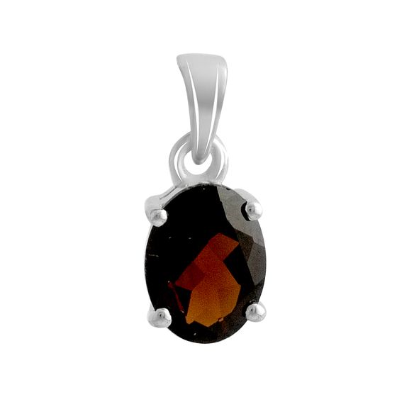 Серебряная подвеска с гранатом 1.475ct