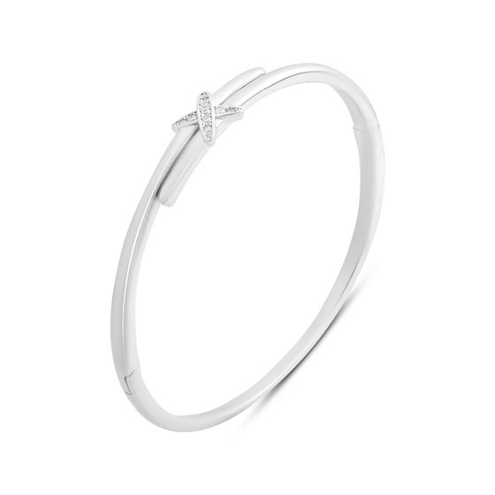 Серебряный браслет с фианитами