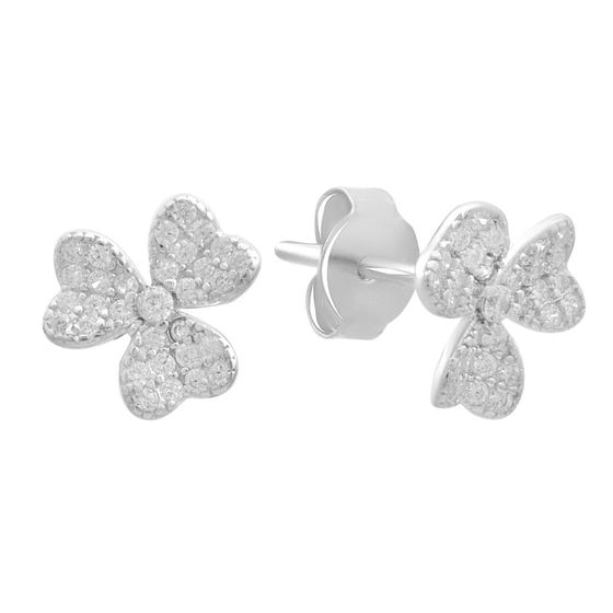 Серебряные серьги с фианитами