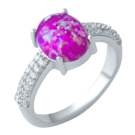 Серебряное кольцо с опалом