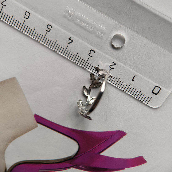 Серебряное кольцо без камней