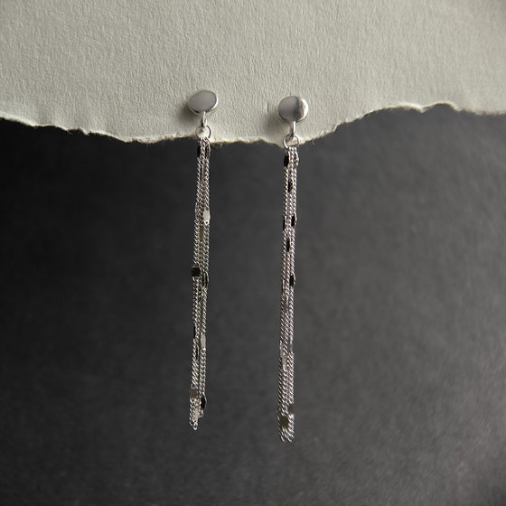 Серебряные серьги без камней