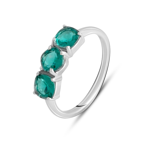 Серебряное кольцо с аквамарином nano 1.44ct