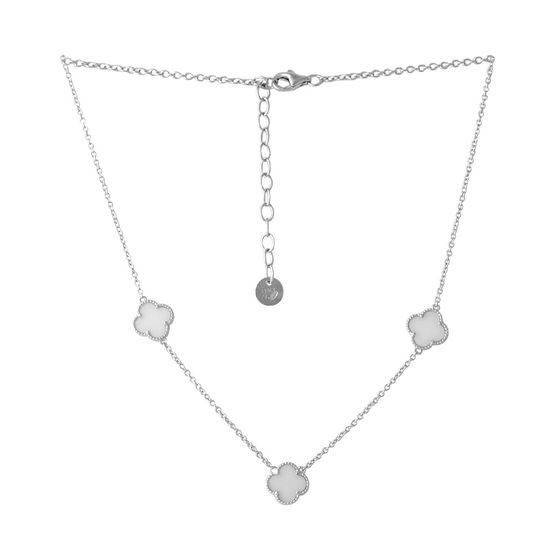 Серебряное колье с керамикой