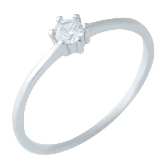 Серебряное кольцо с фианитами