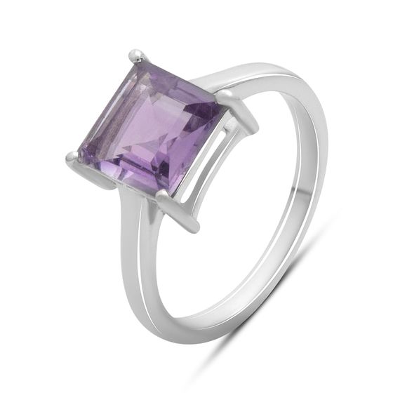 Серебряное кольцо с аметистом 2.1ct