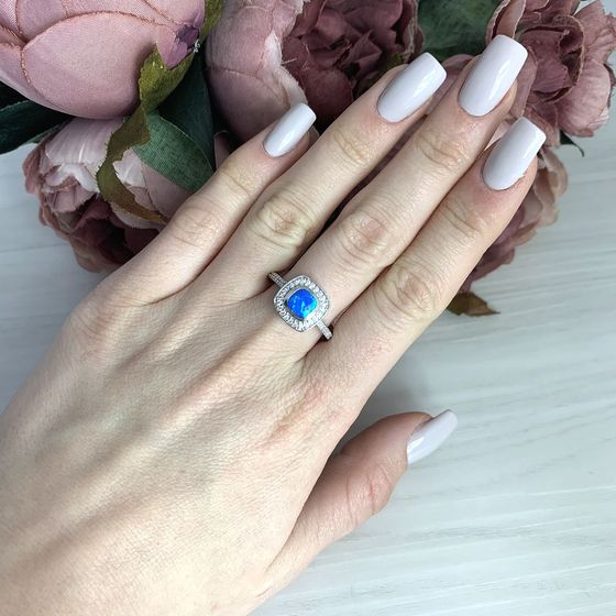 Серебряное кольцо с опалом 0.86ct
