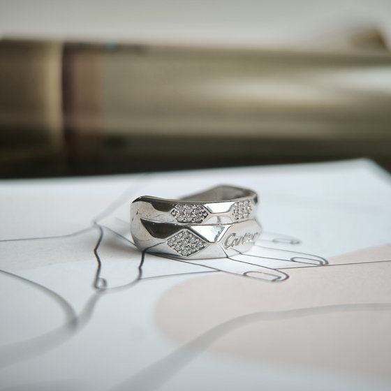 Серебряное кольцо с фианитами 0.36ct