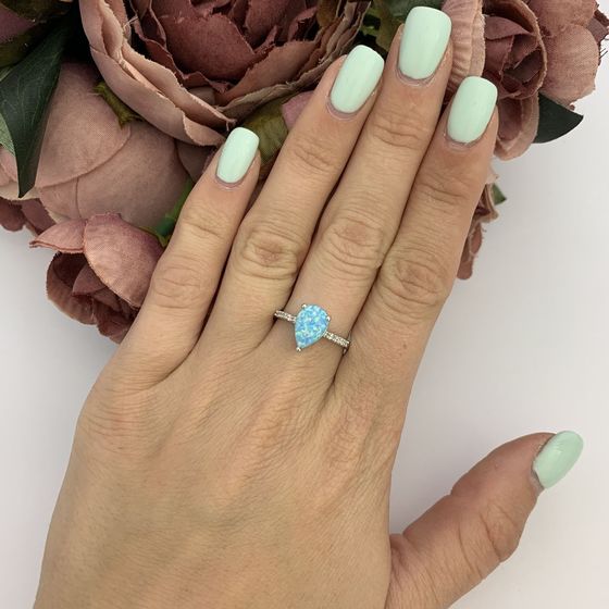 Серебряное кольцо с опалом 1.008ct