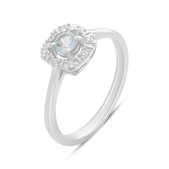 Серебряное кольцо с топазом 0.42ct