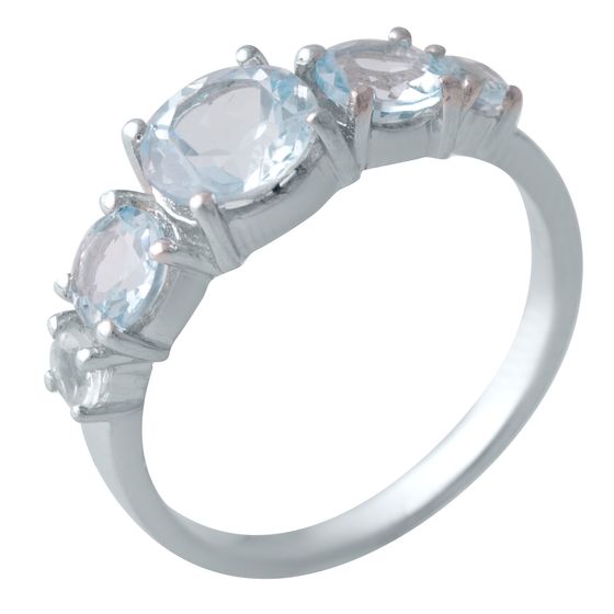 Серебряное кольцо с топазом 3.17ct