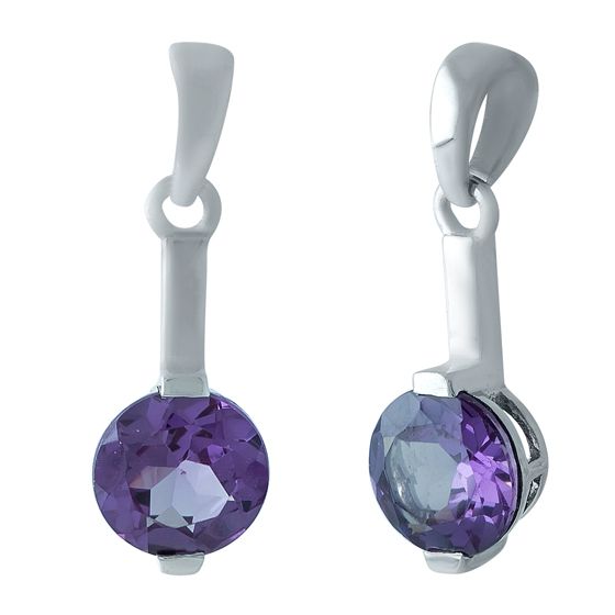 Серебряная подвеска с олександритом 5.268ct