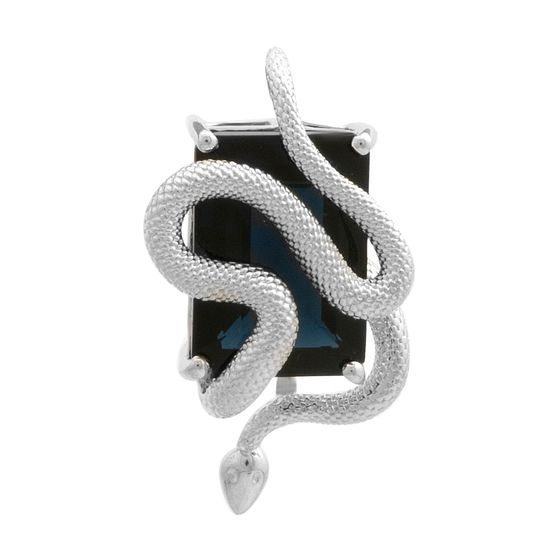 Серебряная подвеска с сапфиром nano 5.707ct