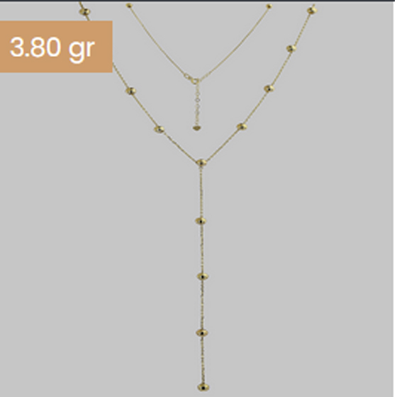 Золотое колье без камней