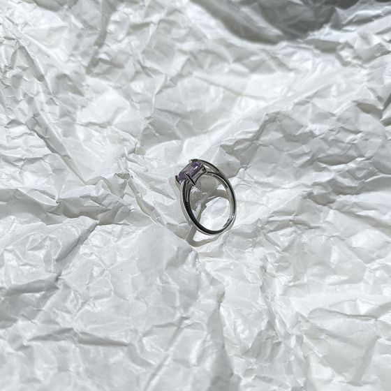 Серебряное кольцо с аметистом 1.383ct