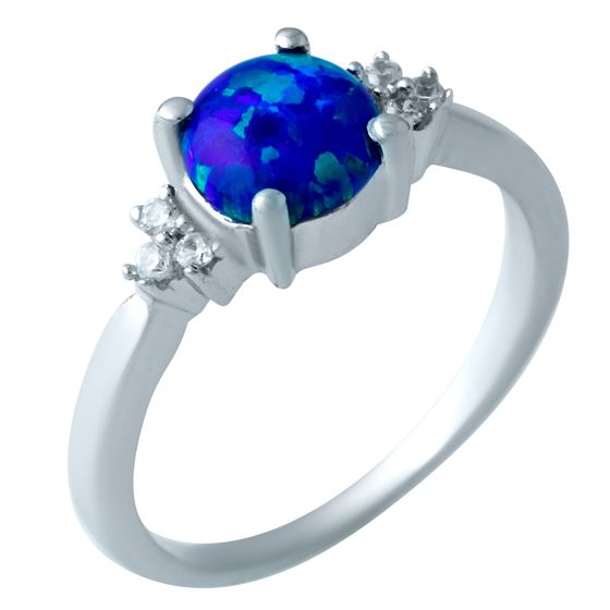 Серебряное кольцо с опалом 0.669ct