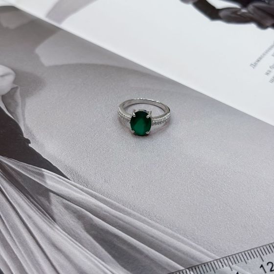 Серебряное кольцо с агатом