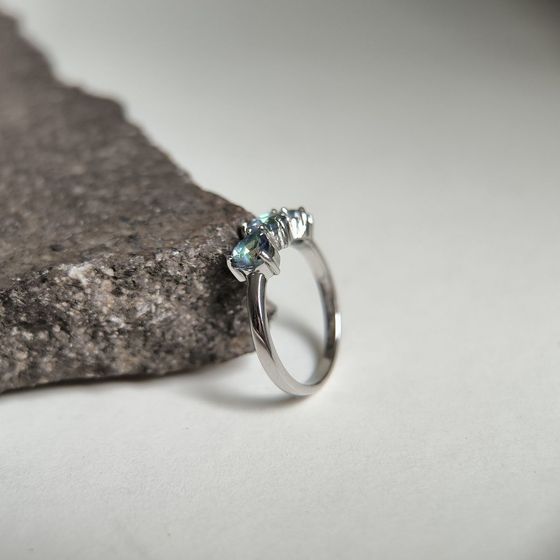 Серебряное кольцо с мистик топазом 1.175ct