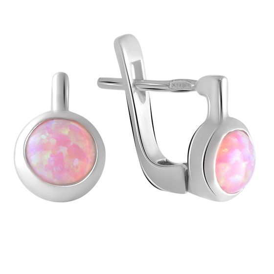 Серебряные серьги с опалом 0.65ct