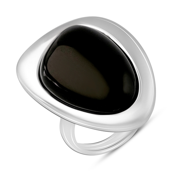 Серебряное кольцо с ониксом 15.267ct