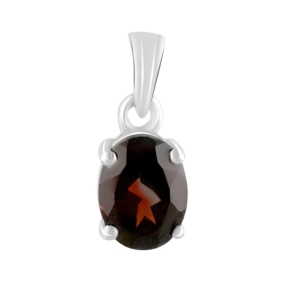Серебряная подвеска с гранатом 1.359ct