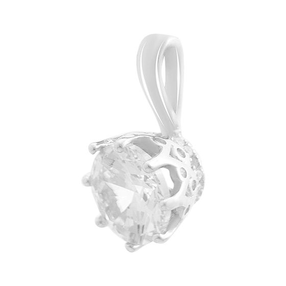 Серебряная подвеска с фианитами