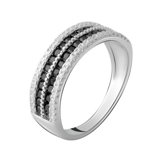Серебряное кольцо с фианитами