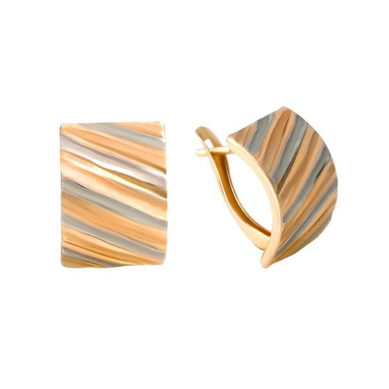 Золотые серьги без камней