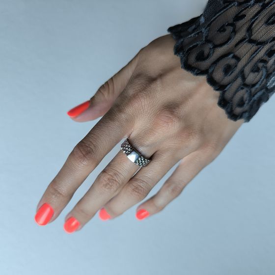 Серебряное кольцо без камней