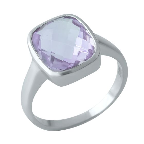 Серебряное кольцо с аметистом 4.68ct