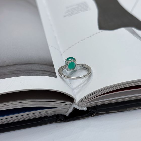 Серебряное кольцо с агатом 2.24ct