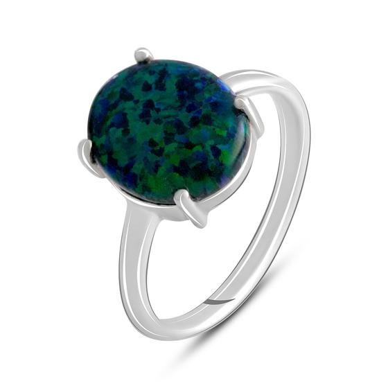 Серебряное кольцо с опалом