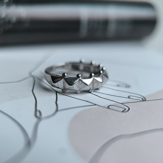 Серебряное кольцо без камней