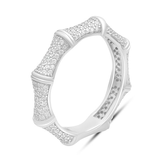 Серебряное кольцо с фианитами
