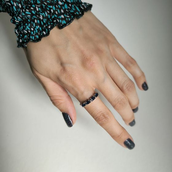 Серебряное кольцо с сапфиром 1.15ct
