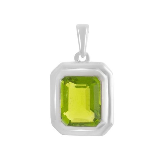 Серебряная подвеска с хризолітом 2.85ct