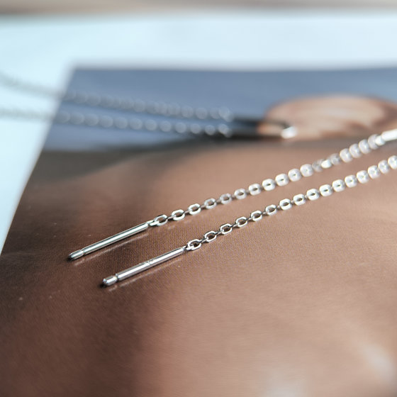 Серебряные серьги без камней