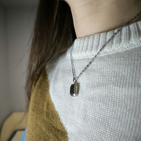 Серебряная подвеска с топазом Лондон Блю 2.95ct