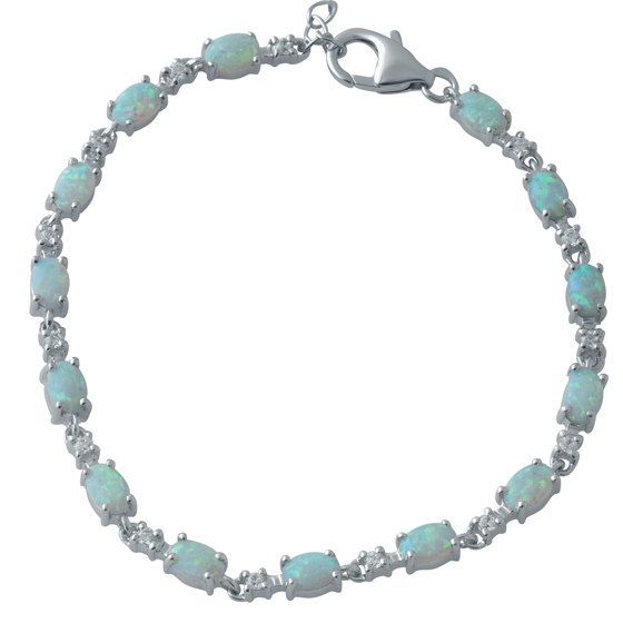 Серебряный браслет с опалом 3.042ct