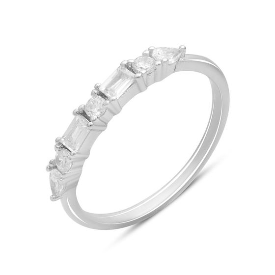 Серебряное кольцо с фианитами