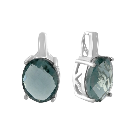 Серебряная подвеска с топазом Лондон Блю