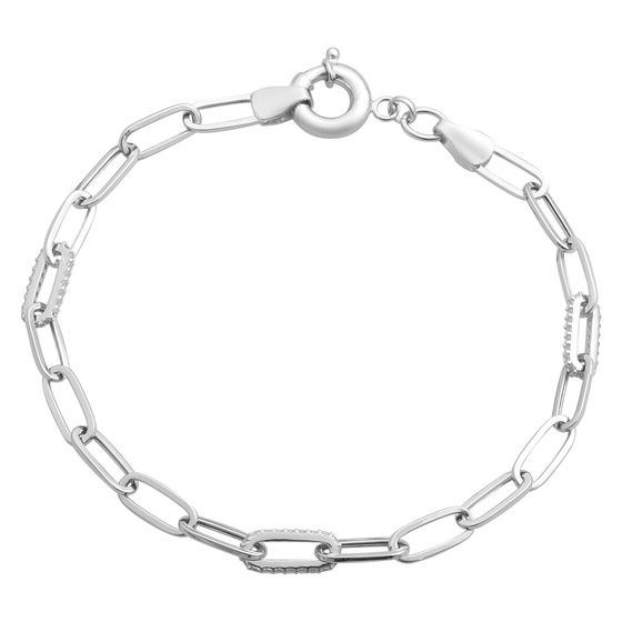 Золотой браслет с фианитами 0.48ct