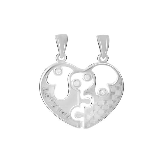 Серебряная подвеска с фианитами