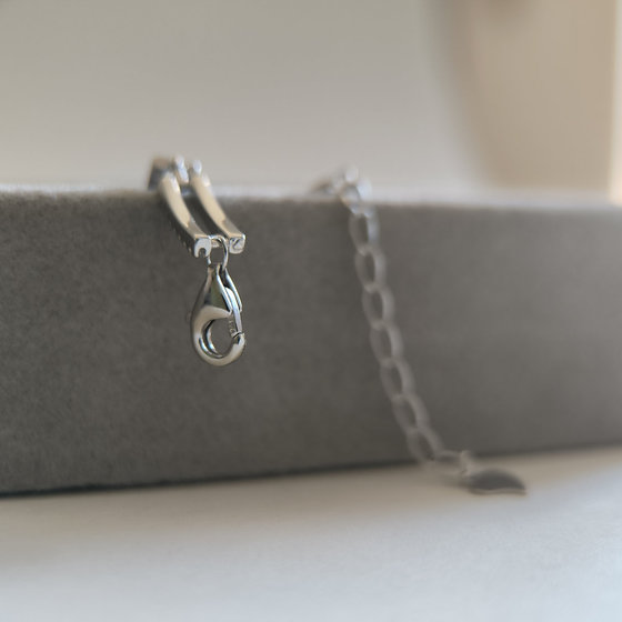 Серебряный браслет с фианитами