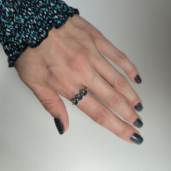 Серебряное кольцо с мистик топазом 1.175ct
