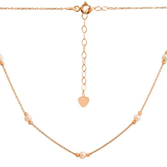 Серебряное колье с жемчугом