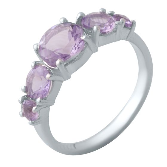 Серебряное кольцо с аметистом 2.292ct