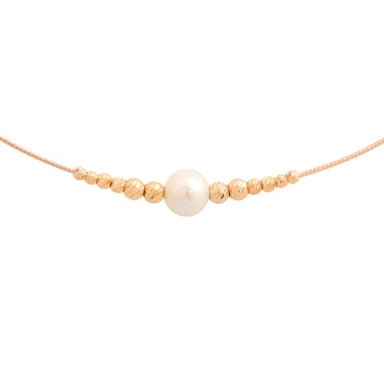 Золотое колье с жемчугом