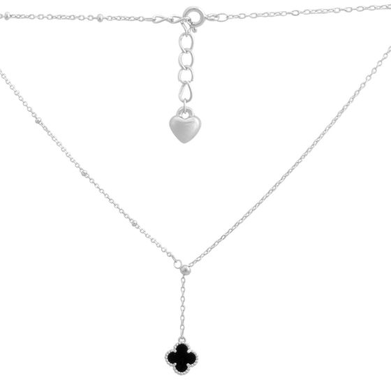 Серебряное колье с ониксом