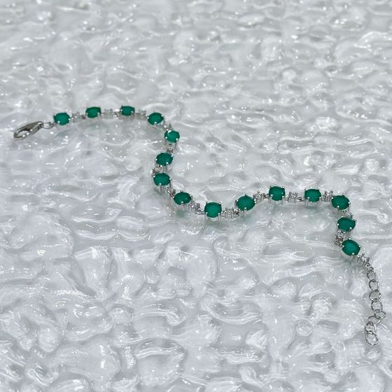 Серебряный браслет с агатом 7.518ct